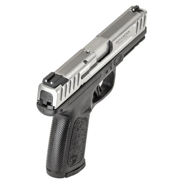 S&W SD40 2.0 13936 40SW 14+1 Black Polymer Satin Stainless Slide - View 2