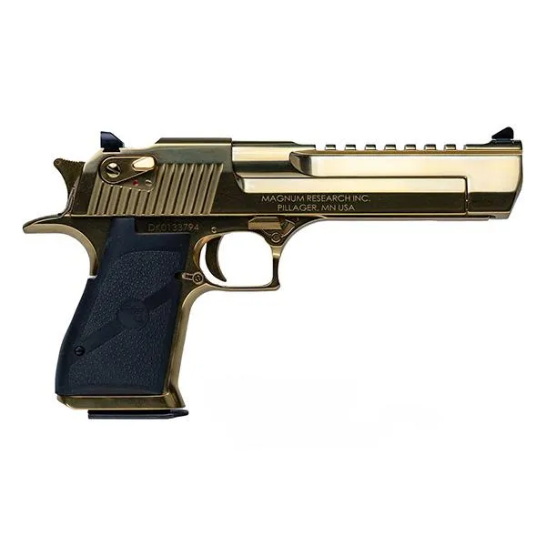 MAGNUM RESEARCH DESERT EAGLE PISTOL 50AE 7+1 6 Chrome Lined Barrel Gold Zirconium Nitride - View 2