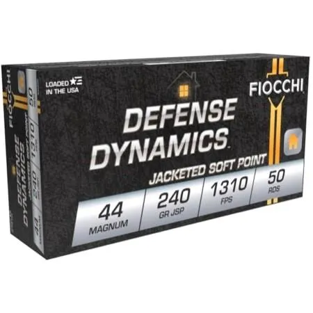 Fiocchi 44A500 Defense Dynamics 44MAG 240GR JSP Ammo - View 2