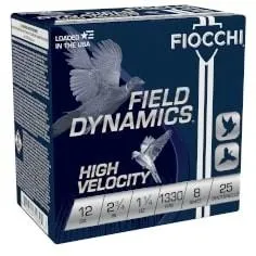 Fiocchi Field Dynamics Hi Velocity 12 Gauge 2.75In #8 Lead 25rd - View 2