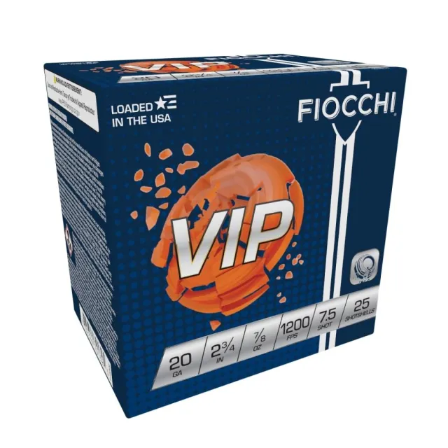 Fiocchi 20VIP75 Exacta Target VIP 20 Gauge 2.75" 7/8 oz 1200 fps 7.5 Shot - View 2