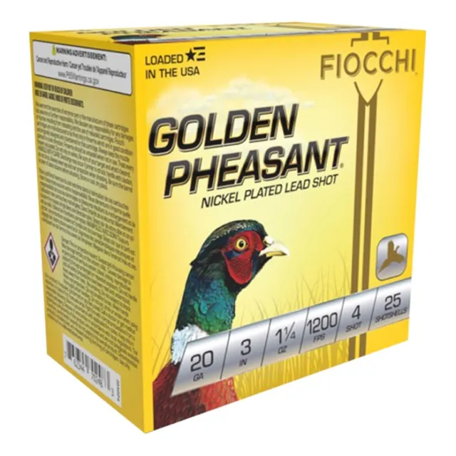 Fiocchi Golden Pheasant 20ga 3" Shotgun Shell - View 2