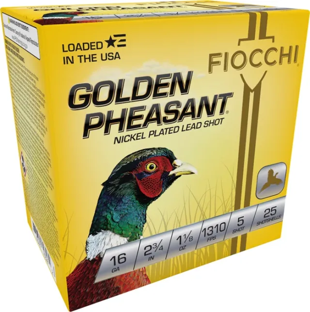 Fiocchi Golden Pheasant Shotgun Loads 16 ga. 2.75 in. 1 1-8 oz. 5 Shot 2... - View 3