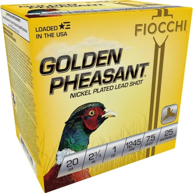 Fiocchi Golden Pheasant 20 ga. 2.75 in. 1 oz. 7.5 Shot Shotgun Shell - View 2