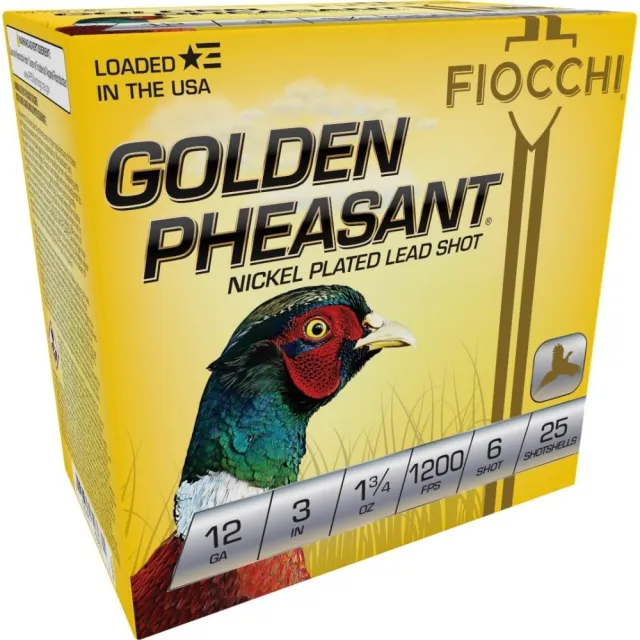 Fiocchi 123GP6 Golden Pheasant 12 Gauge 3 in 1 3/4 oz 6 Shot 1200 FPS - View 2