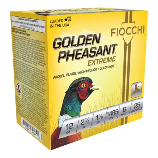 Fiocchi Golden Pheasant 12 Gauge 2.75 In 1-3/8oz #6 1ct - View 2