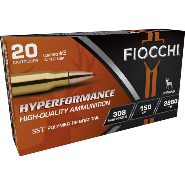 Fiocchi 308HSA Hyperformance 308 Win 150gr SST 20rd Box - View 2