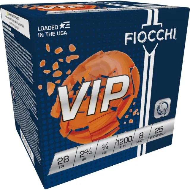 Fiocchi 28VIP8 Exacta Target 28Ga 2.75" 3/4oz #8 Shot 25/Box - View 2
