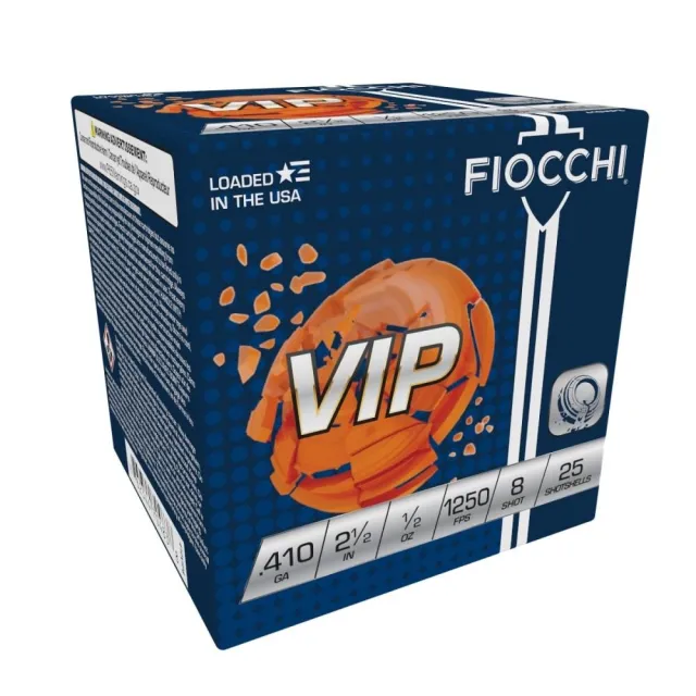 Fiocchi VIP Target Shotgun Loads 410 ga. 2.5 in. 1-2 oz. 1250 FPS 8 Shot... - View 2