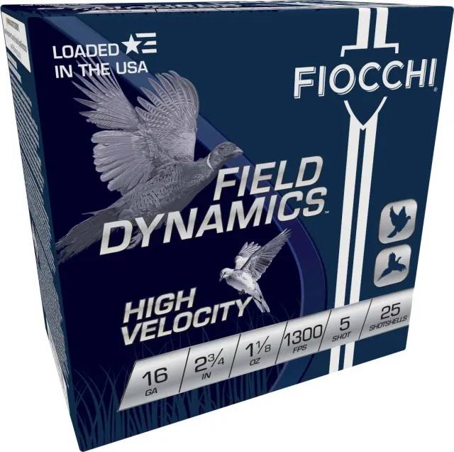 Fiocchi Field Dynamics Hi Velocity 16 Gauge 2.75In #5 Lead 25Rd - View 2