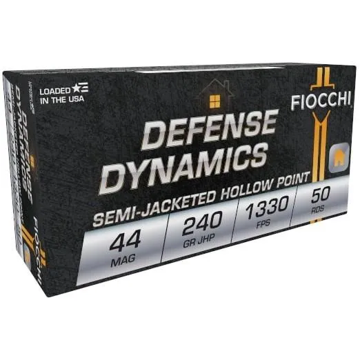Fiocchi 44D500 Defense Dynamics 44MAG 240GR JHP Ammo - View 2