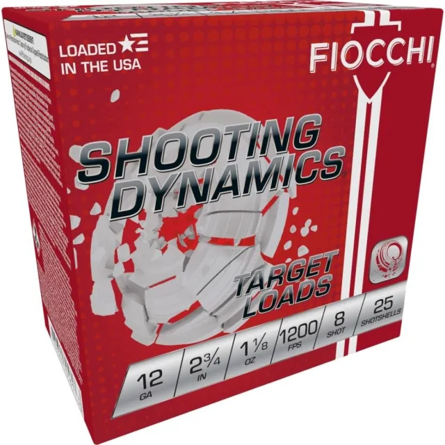 Fiocchi 12SD18H8 Shooting Dynamics 12 Gauge 2.75" 1 1/8 oz 1200FPS 8 Shot - View 2