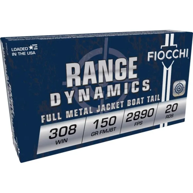 Fiocchi 308Win 150gr FMJBT 2890fps 20rds - View 2