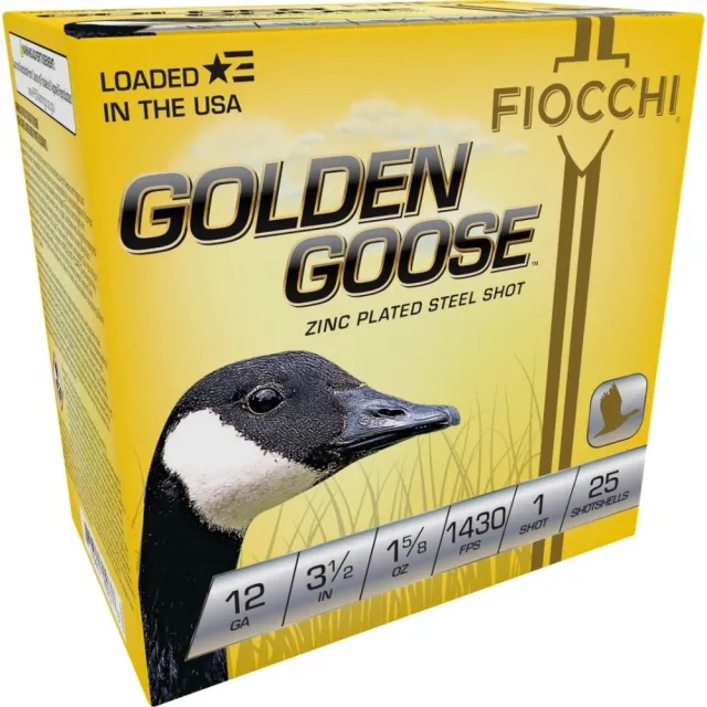 Fiocchi 1235GG1 Golden Goose 12Ga 3.5" 1 5/8oz 1Shot 25/Box - View 2