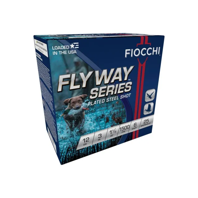 Fiocchi Flyway 12Ga 3in #6 Plated Steel 25rd/Box Shotshell (123ST6) - View 2