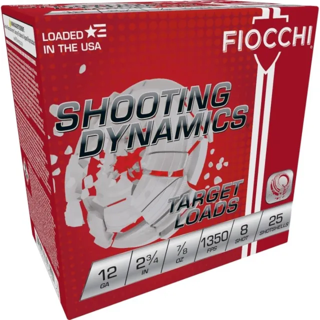 Fiocchi 12SD78H8 Shooting Dynamics Target 12Gauge 2.75" 7/8oz 8Shot 25 - View 2
