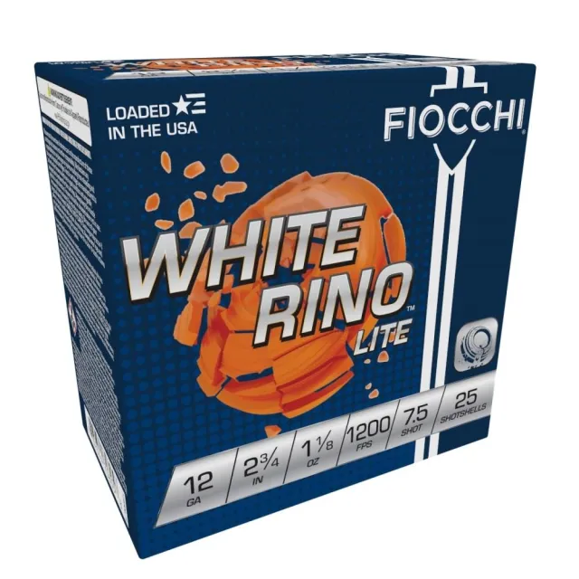Fiocchi 12WRNL75 Exacta Target White Rino Lite 12Gauge 2.75" 1 1/8oz... - View 2