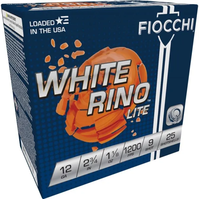 Fiocchi 12WRNL9 Exacta Target White Rino Lite 12Gauge 2.75" 1 1-8oz 9Sho... - View 2