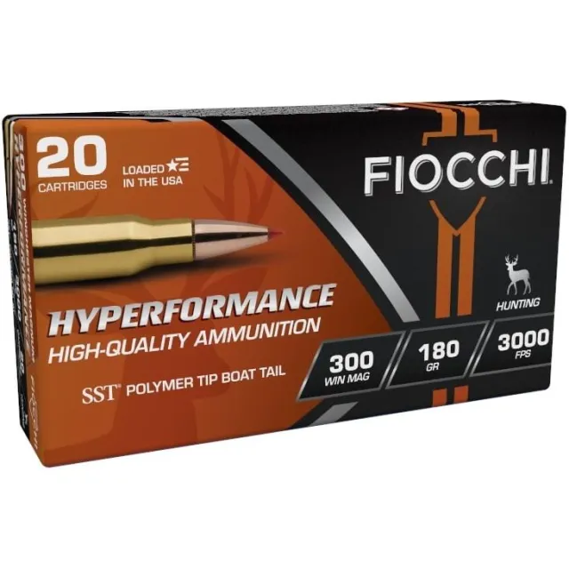 Fiocchi 300WMHSA Hyperformance 300 Win Mag 180gr SST Ammo 20 Rounds - View 2