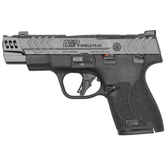 S&W M&P 14410 9MM Luger 10+1 Night Sights Ported Barrel Gray Slide - View 2