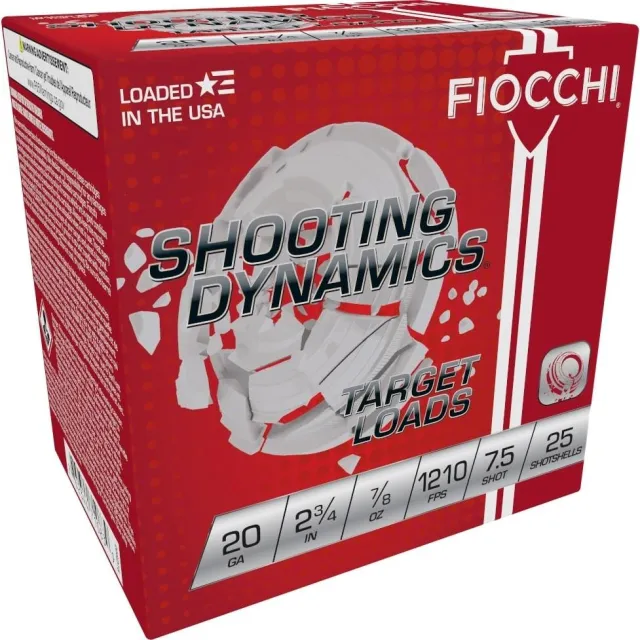 Fiocchi Shooting Dynamics 20 Gauge 2.75" 7/8oz 1210 FPS Clay Target Ammo - View 2