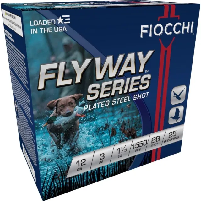 Fiocchi 123ST15B Flyway 12Ga 3" 1-1/5oz BB Steel Shot 25/Box - View 2