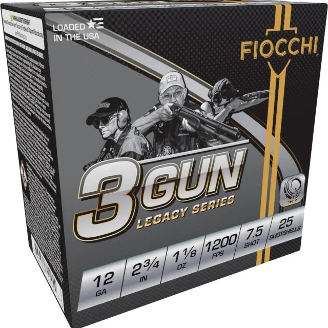 Fiocchi 3 Gun Match Shotshells 12ga 2-3/4 1-1/8oz 1200 fps #7.5 25/ct - View 2