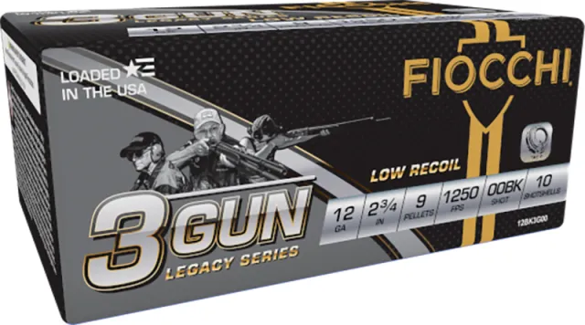 Fiocchi 12BK3G00 12Ga 2.75" 9-Pellet 00 Buck 1250fps 10/Box 25/Case - View 2