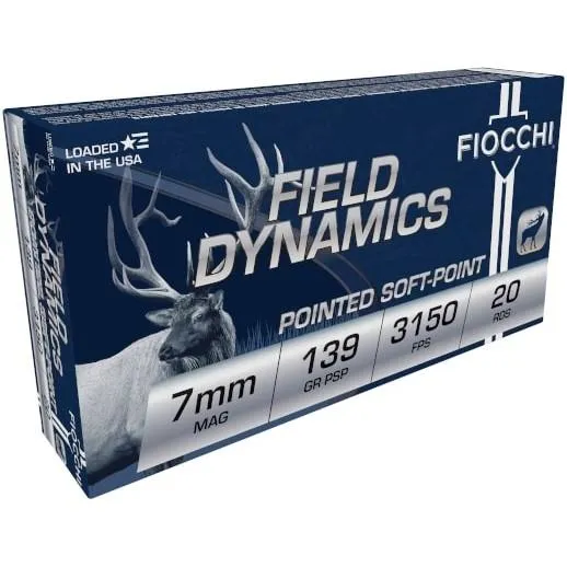 Fiocchi 7RMA 7mm Rem Mag 139gr PSP 20rd Box - View 2