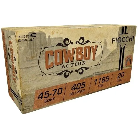 Fiocchi Cowboy Action 4570A 45-70 Govt 405 gr LRNFP 20 rd Ammo - View 2