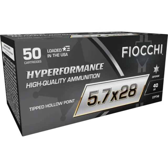 Fiocchi 57PT40 Hyperformance 5.7x28mm 40gr THP Pistol Ammo 50 Rounds - View 2