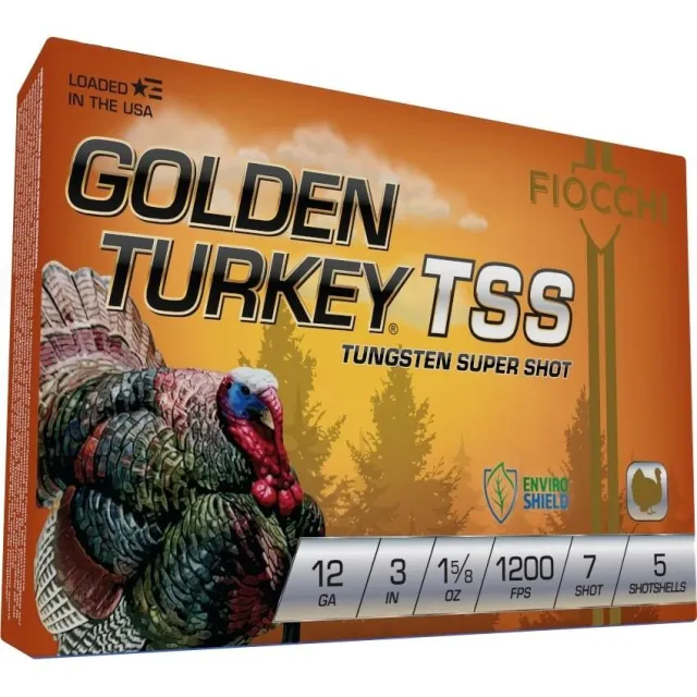 Fiocchi 123TSS7 Golden Turkey TSS 12ga 3" 1-5/8oz #7 Shot 5/Box - View 2