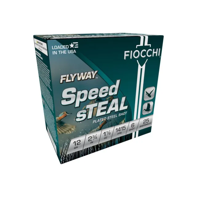 Fiocchi 12FST6 Flyway Speed Steel 12Ga 2.75" 1-1/8oz #6 Shot 25/Box - View 2