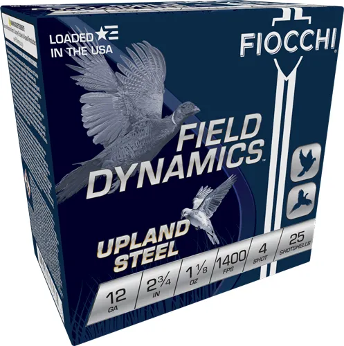 Fiocchi 12HVST4 Upland Steel 12Ga 2.75" 1 1/8oz #4 Shot 25/Box - View 2
