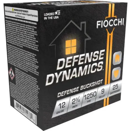 Fiocchi 12EX9P 12Ga OO Buck 9 Pellet 2.75" 25ct Box - View 2