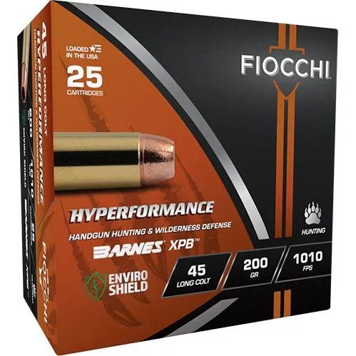 Fiocchi 45LCBA Hyperformance 45 Colt 200gr XPB 25/Box Hunting Ammo - View 2