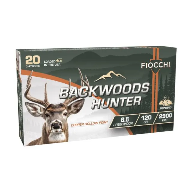 Fiocchi Backwoods Hunter Rifle Ammunition 6.5 Creedmoor 120gr HP 2900 fps 20/ct - View 2