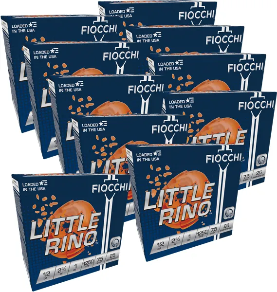 Fiocchi Little Rino 12 Gauge 2.75In 1oz #7.5 1250FPS 250Rd - View 2