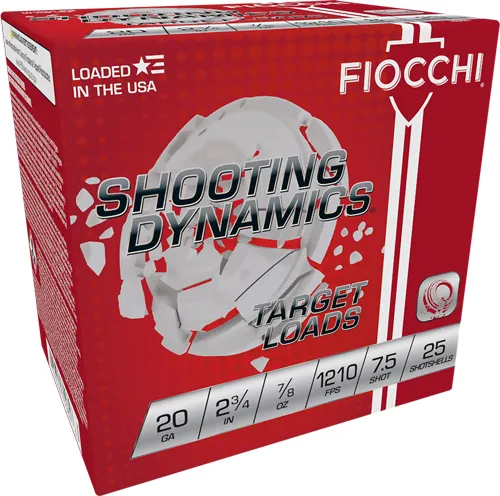 Fiocchi 20SD75 Shooting Dynamics 20ga 2 3/4" 7/8oz #7.5 Target Loads - View 2