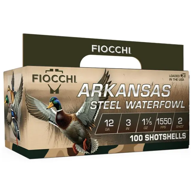Fiocchi Arkansas 12 Gauge 3 In 1Rd Steel Shot Shell 1550FPS - View 2