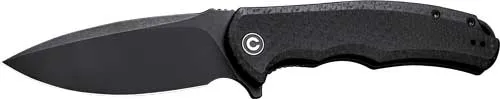 Civivi C803G Praxis Knife 3.75" Black Coarse Micarta Stonewashed Blade - View 2