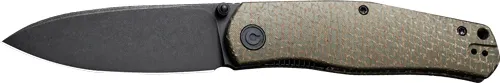 CIVIVI C220072 Sokoke Knife 3.35" Green Burlap Micarta Handle - View 2