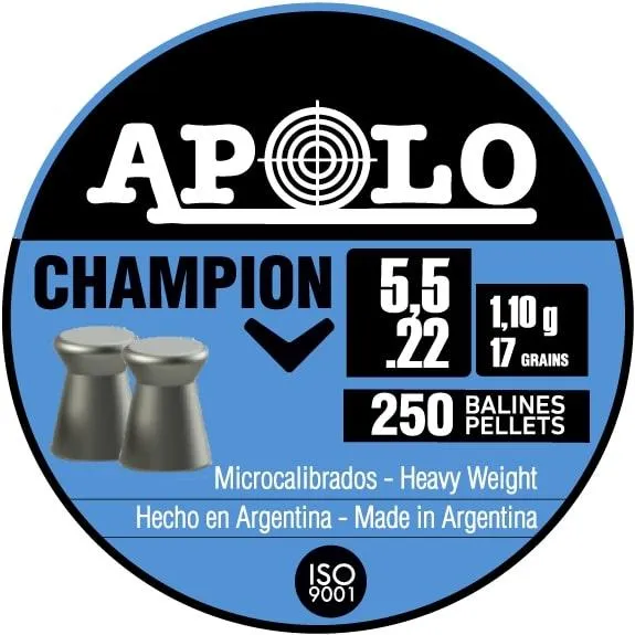 Apolo E19501 22 Cal 250 Pack Champion Pellets - View 2