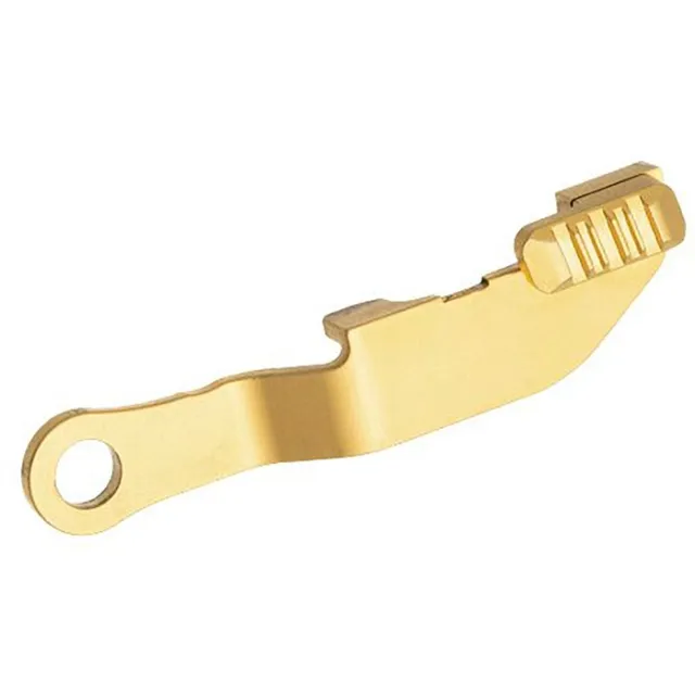 Tyrant CNC Hellcat Extended Slide Release Gold Stainless Steel - View 3