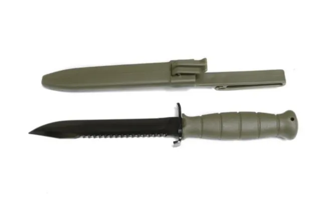 Glock KF039181 Battlefield Green Field Knife with Saw and Sheath - View 2