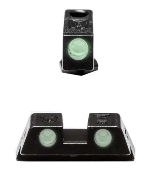 Glock Night Sight Set Rear 6.5mm Green Dot Steel - View 2