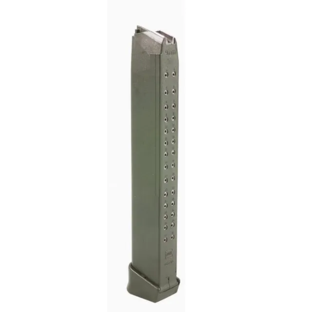 Glock 47462 9MM Luger Magazine 33RD OD Green Orange Follower - View 2