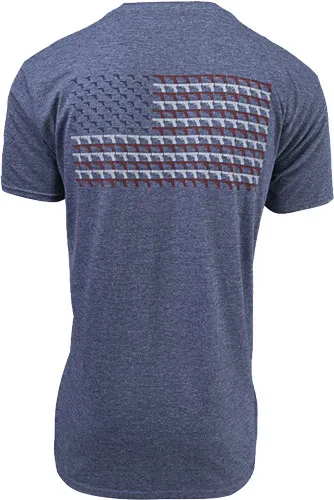 Glock AA75158 Pistol Flag Heather Navy XL Cotton/Polyester T-Shirt - View 2