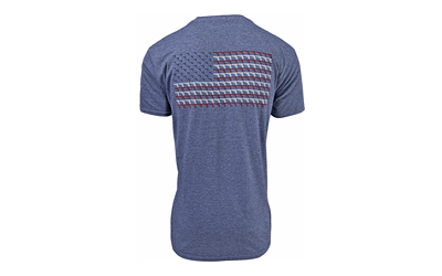 Glock AA75159 Pistol Flag Heather Navy Cotton/Poly T-Shirt 2XL - View 3