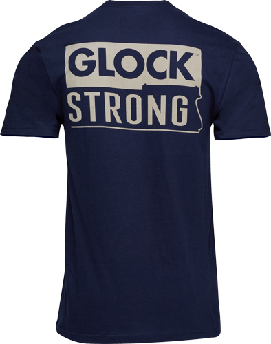 Glock AP96195 Strong Tee Navy Ringspun Cotton Large Short Sleeve - View 2